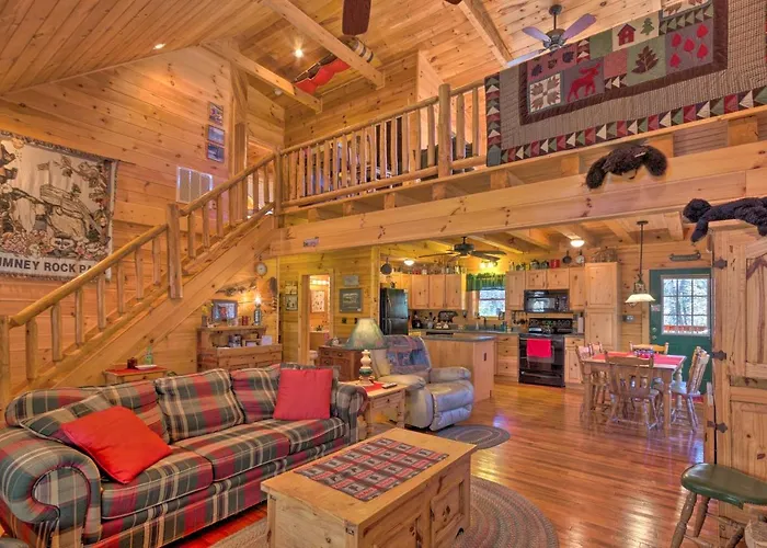 Lake Lure Log Cabin W/ Grill, Near Hiking!